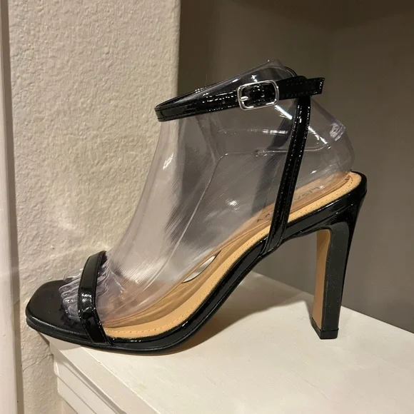 Lisa Vicky - Grace Black Ankle Strap Stiletto Sandal Women Size 8M - Picture 6 of 10